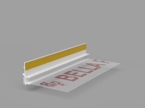 BP13 listwy dylatacyjne pcv przyokienne z siatką 9/6mm 25 szt.