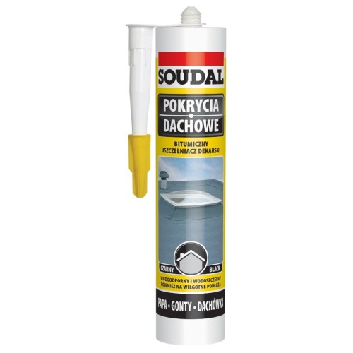 Bitumiczny uszczelniacz dekarski - Soudal 300ml / 15 sztuk