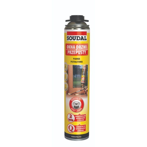 Pistoletowa Pianka Montażowa Soudal / 750ml / 12 sztuk