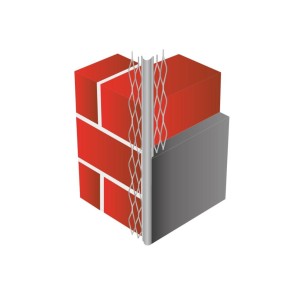 Narożnik podtynkowy kątowy-stalowy do tynków cementowo-wapiennych