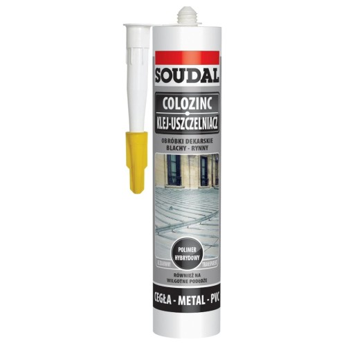 Klej do blach Colozinc Soudal / 290ml / 12 sztuk